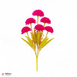 Artificial Chrysanthemum Flower Bunch – 37cm |Dark Pink | Decorative Stick for Home & Events | Pack Of 1