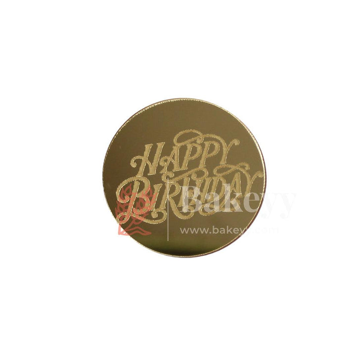 Coin Happy Birthday Topper | Gold Color | Pack Of 5 | - Bakeyy.com - India - Coin Happy Birthday Topper | Gold Color | Pack Of 5 | - Default Title