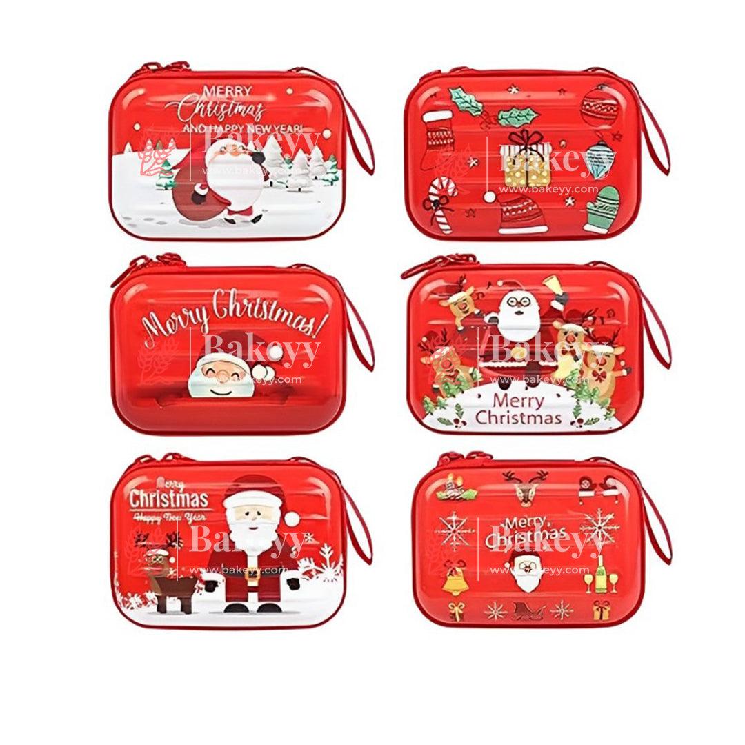 12pc Rectangle shape Christmas Storage Bag Cartoon Print Coin Purse For Tinplate Pocket With For Coin Card Candy|| Rectangle shape|| - Bakeyy.com - India - 12pc Rectangle shape Christmas Storage Bag Cartoon Print Coin Purse For Tinplate Pocket With For Coin Card Candy|| Rectangle shape|| - Default Title