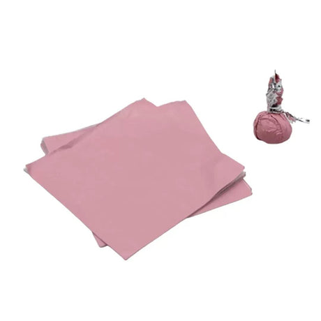 Aluminium Chocolate Wrappers | Baby Pink Colour | Pack Of 200 - Bakeyy.com - India - Aluminium Chocolate Wrappers | Baby Pink Colour | Pack Of 200 - Default Title