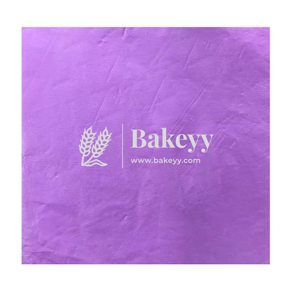Aluminium Chocolate Wrappers | Baby Purple Colour | Pack Of 200 - Bakeyy.com