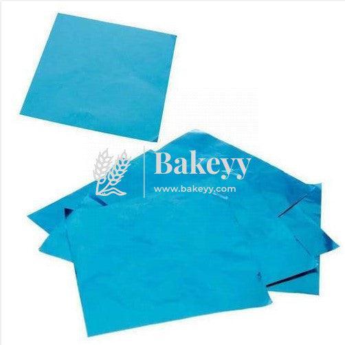 Aluminium Chocolate Wrappers | Blue Colour | Pack Of 200 - Bakeyy.com - India - Aluminium Chocolate Wrappers | Blue Colour | Pack Of 200 - Default Title