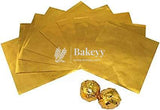 Aluminium Chocolate Wrappers | Gold Colour | Pack Of 200 - Bakeyy.com - India - Aluminium Chocolate Wrappers | Gold Colour | Pack Of 200 - Default Title