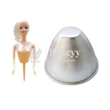 Aluminum Doll Dress Shape Mould | Small - Bakeyy.com - India - Aluminum Doll Dress Shape Mould | Small - Default Title