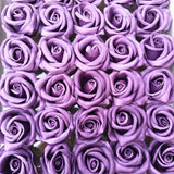 Artificial Soap Rose Flowers | Realistic Rose Heads for Gift Boxes, Hampers & Decoration | Pack of 50 (Copy) - Bakeyy.com - India - Artificial Soap Rose Flowers | Realistic Rose Heads for Gift Boxes, Hampers & Decoration | Pack of 50 (Copy) - Purple 480.00