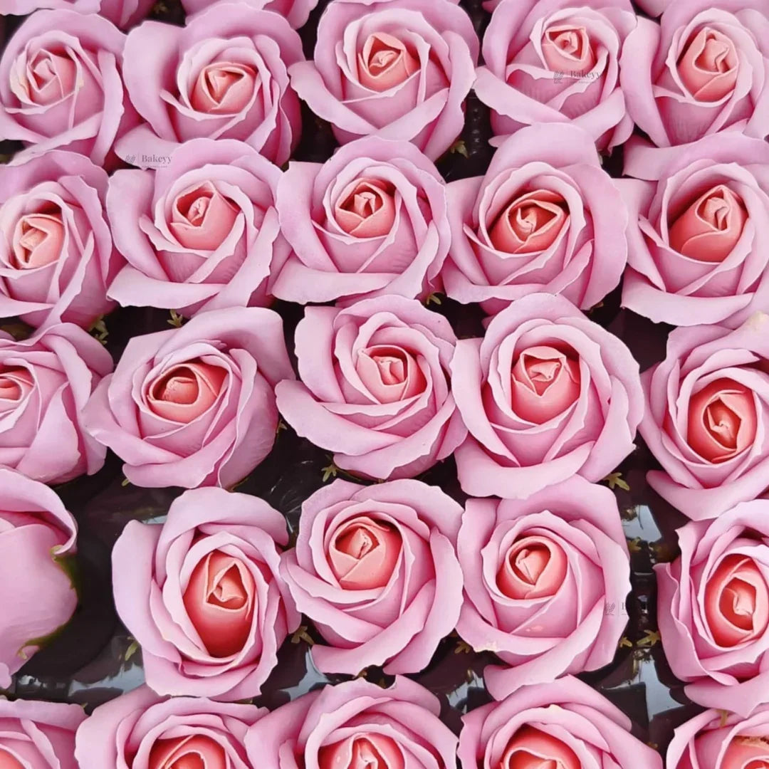 Artificial Soap Rose Flowers | Realistic Rose Heads for Gift Boxes, Hampers & Decoration | Pack of 50 (Copy) - Bakeyy.com - India - Artificial Soap Rose Flowers | Realistic Rose Heads for Gift Boxes, Hampers & Decoration | Pack of 50 (Copy) - Pink 3 480.00