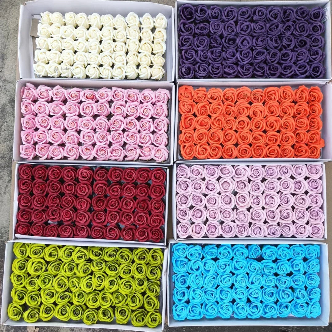 Artificial Soap Rose Flowers | Realistic Rose Heads for Gift Boxes, Hampers & Decoration | Pack of 50 (Copy) - Bakeyy.com - India - Artificial Soap Rose Flowers | Realistic Rose Heads for Gift Boxes, Hampers & Decoration | Pack of 50 (Copy) - Lavender 480.00