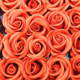 Artificial Soap Rose Flowers | Realistic Rose Heads for Gift Boxes, Hampers & Decoration | Pack of 50 (Copy) - Bakeyy.com - India - Artificial Soap Rose Flowers | Realistic Rose Heads for Gift Boxes, Hampers & Decoration | Pack of 50 (Copy) - Orange 480.00