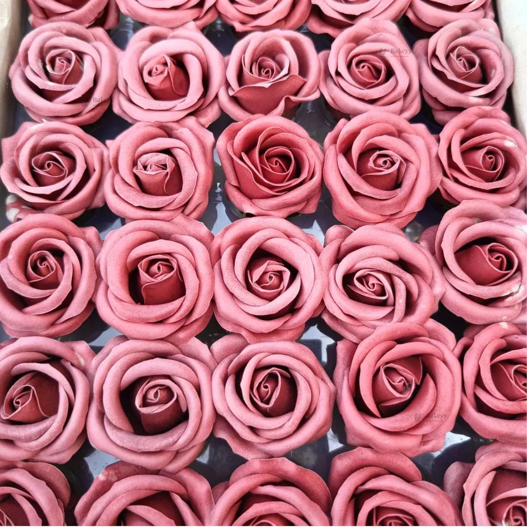 Artificial Soap Rose Flowers | Realistic Rose Heads for Gift Boxes, Hampers & Decoration | Pack of 50 (Copy) - Bakeyy.com - India - Artificial Soap Rose Flowers | Realistic Rose Heads for Gift Boxes, Hampers & Decoration | Pack of 50 (Copy) - Pink 2 480.00