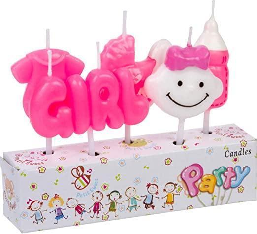 baby-shower-girl-candles-cake-or-8-pcs-or-for-birthday-baby-shower-cake-decoration-bakeyy-com-1 - Bakeyy.com