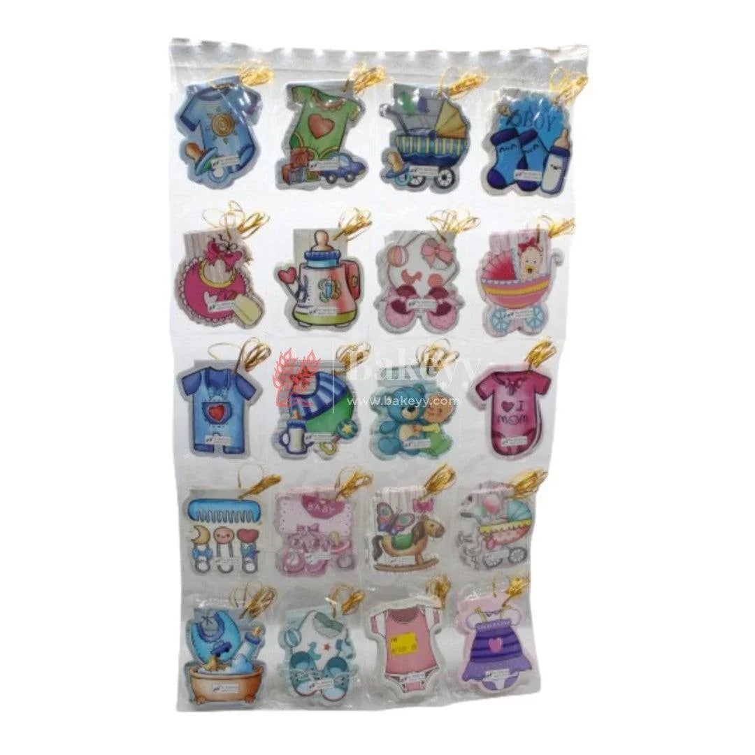 Baby Shower Shape Tags | Eco-Friendly | Tags with Golden Thread - Bakeyy.com - India - Baby Shower Shape Tags | Eco-Friendly | Tags with Golden Thread - Default Title