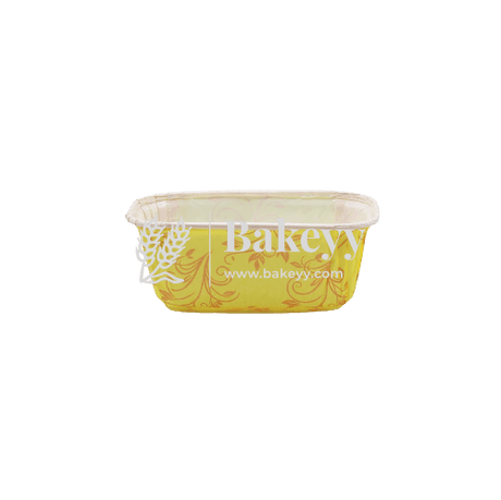 100 g Bake and Serve Rectangle Mould | Pack of 50 | Paper Baking Mould | Plum Cake Bar Mould - Bakeyy.com - India - 100 g Bake and Serve Rectangle Mould | Pack of 50 | Paper Baking Mould | Plum Cake Bar Mould - Default Title