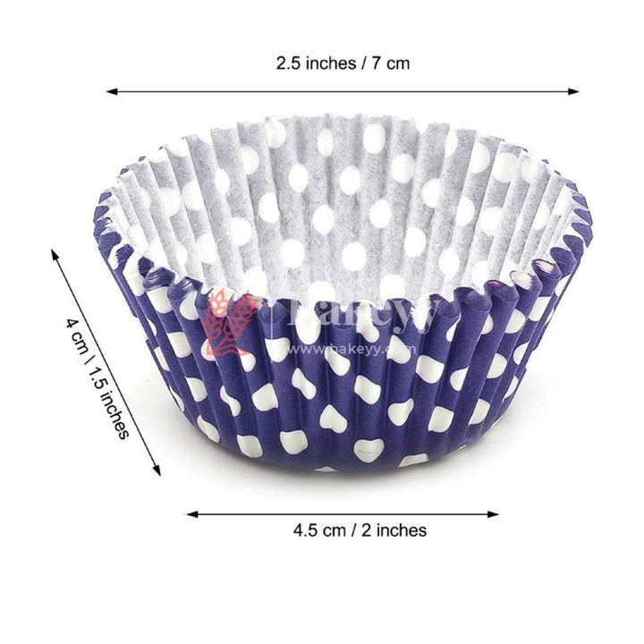 Bake and Serve Round Cupcake Mould | Paper Thick Baking Mould | Purple Color | Pack of 300 - Bakeyy.com