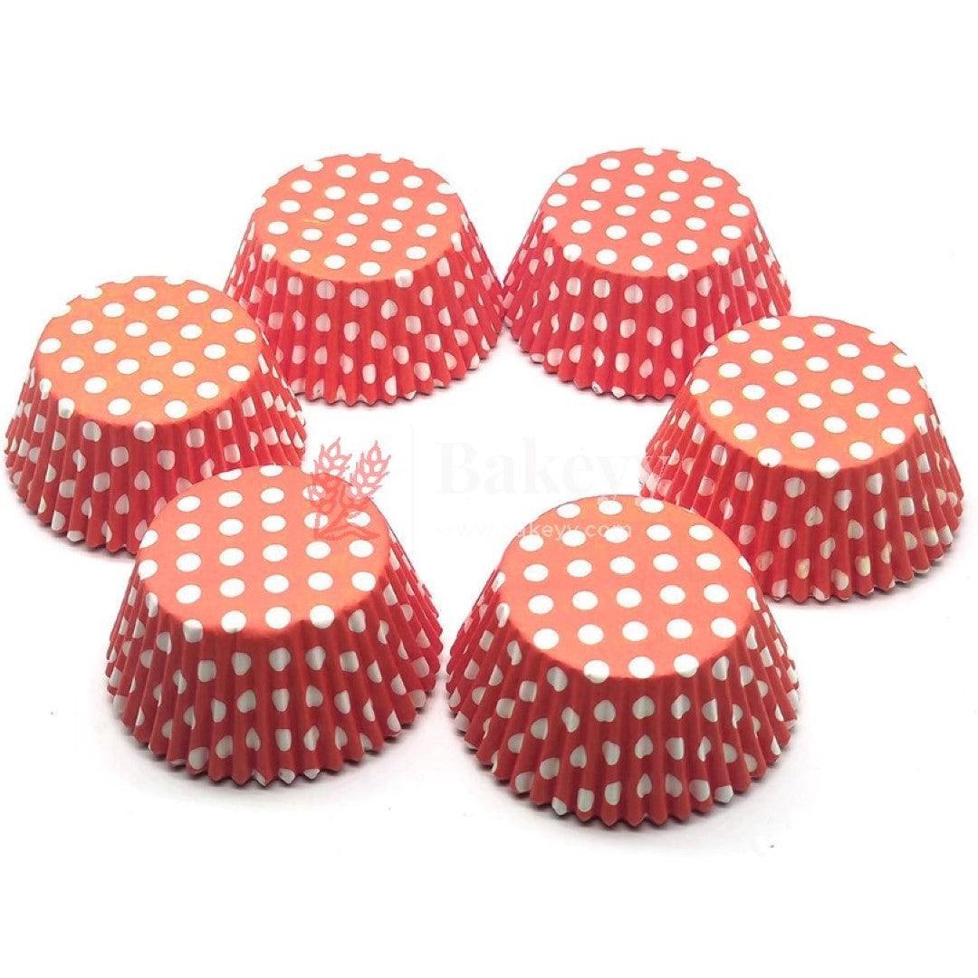 Bake and Serve Round Cupcake Mould | Paper Thick Baking Mould | Red Color | Pack of 300 - Bakeyy.com - India - Bake and Serve Round Cupcake Mould | Paper Thick Baking Mould | Red Color | Pack of 300 - Default Title