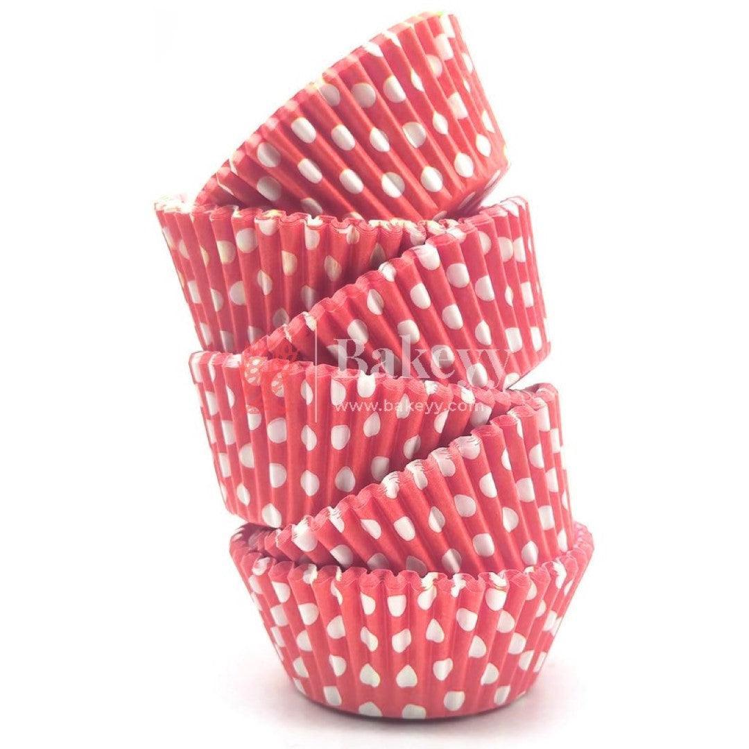 Bake and Serve Round Cupcake Mould | Paper Thick Baking Mould | Red Color | Pack of 300 - Bakeyy.com - India - Bake and Serve Round Cupcake Mould | Paper Thick Baking Mould | Red Color | Pack of 300 - Default Title