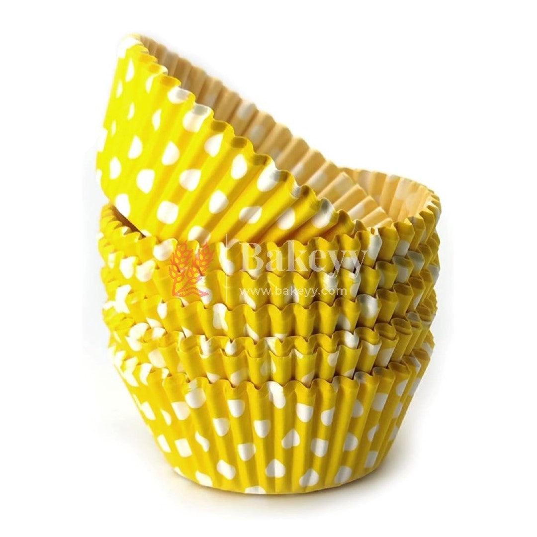 Bake and Serve Round Cupcake Mould | Paper Thick Baking Mould | Yellow Color | Pack of 300 - Bakeyy.com - India - Bake and Serve Round Cupcake Mould | Paper Thick Baking Mould | Yellow Color | Pack of 300 - Default Title