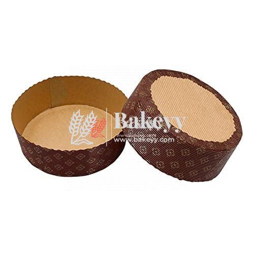 1 kg Bake and Serve Round Mould | Paper Baking Mould | Plum Cake Mould | Pack of 10 | Made In Italy - Bakeyy.com - India - 1 kg Bake and Serve Round Mould | Paper Baking Mould | Plum Cake Mould | Pack of 10 | Made In Italy - Default Title