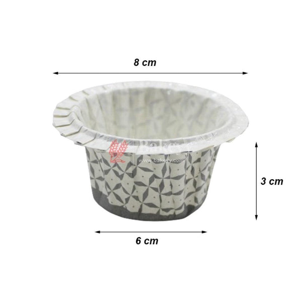 Bake and Serve Round Mould | Paper Baking Mould | Muffin Cup | Pack of 100 - Bakeyy.com