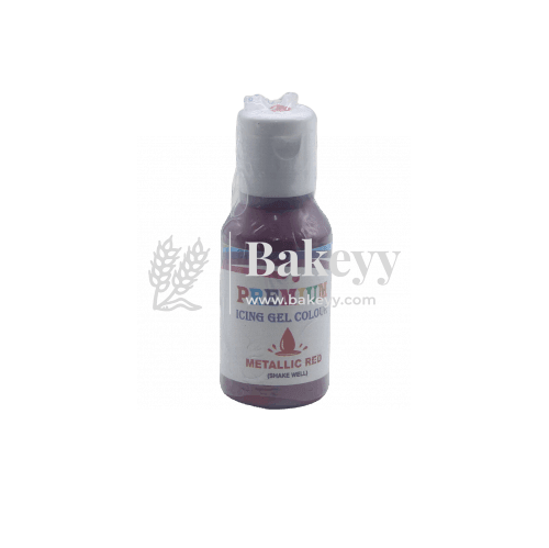 Bake Haven Food Gel Colour | Metallic Red | 20g - Bakeyy.com - India - Bake Haven Food Gel Colour | Metallic Red | 20g - Default Title