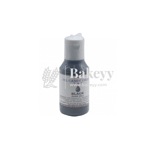 Bake Haven | Oil Candy Colours | Black | 15g - Bakeyy.com