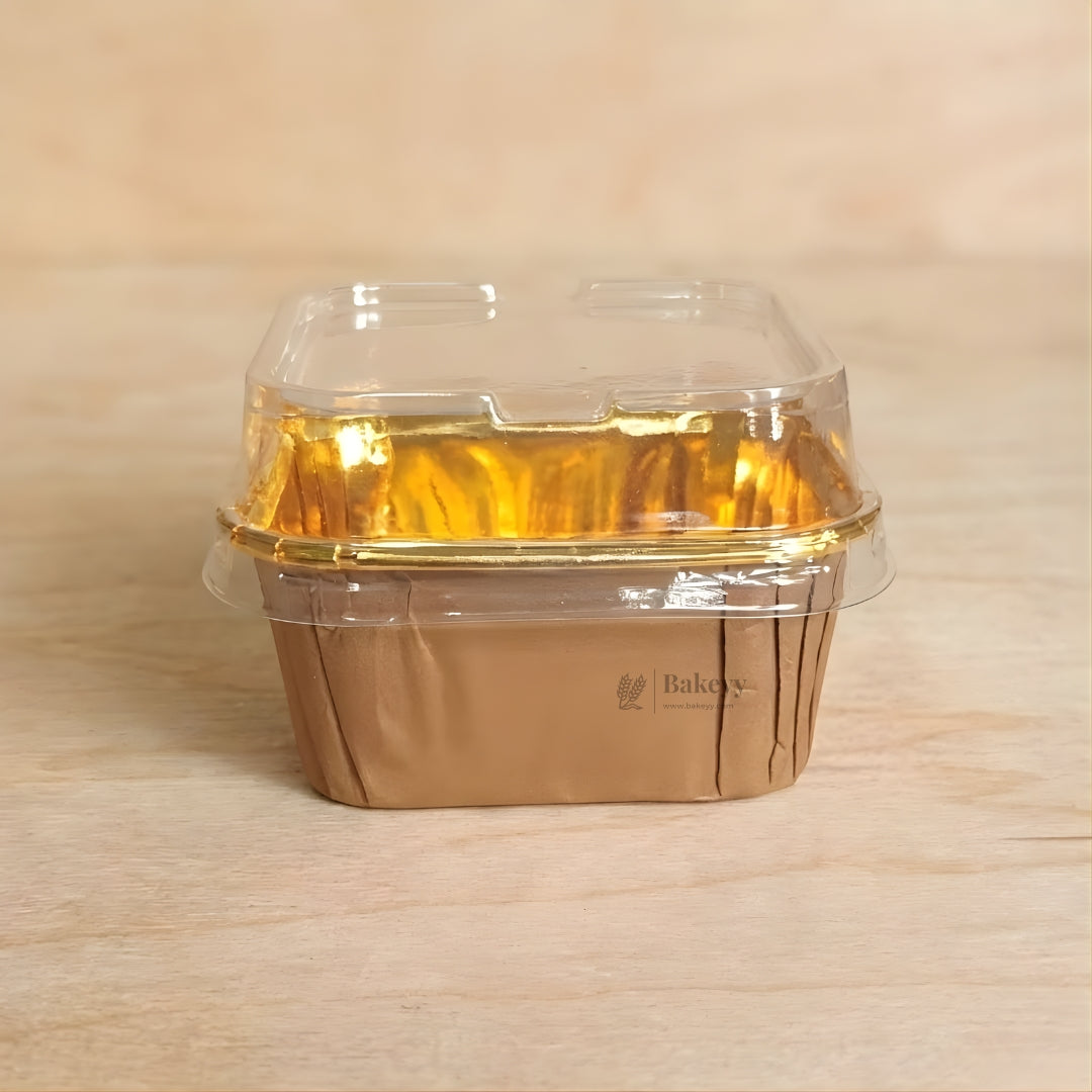Square Bake-N-Serve with Golden Foiling | Pack of 50