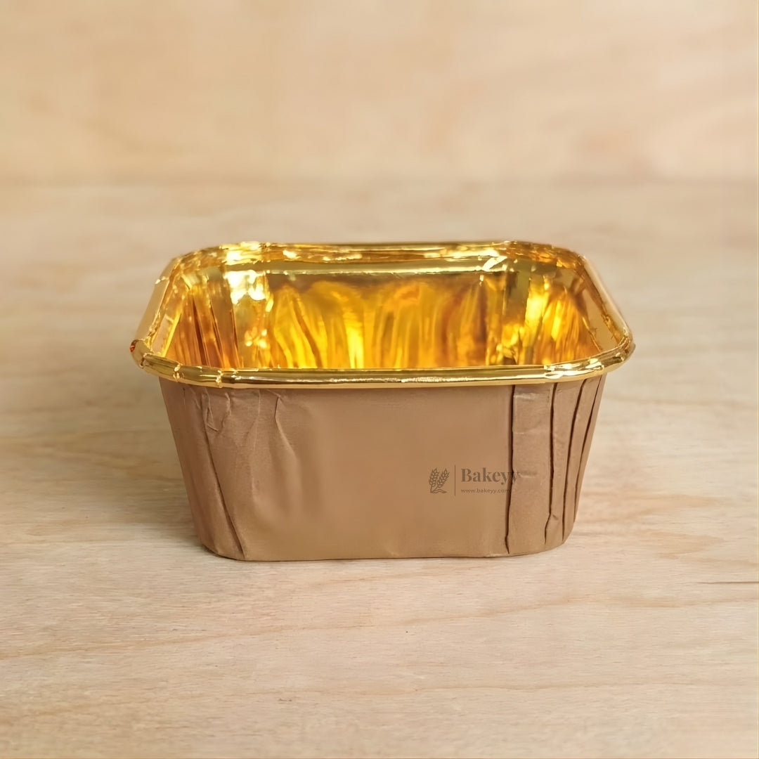 Square Bake-N-Serve with Golden Foiling | Pack of 50