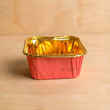 Square Bake-N-Serve with Golden Foiling | Pack of 50
