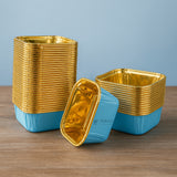 Square Bake-N-Serve with Golden Foiling | Pack of 50
