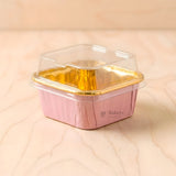 Square Bake-N-Serve with Golden Foiling | Pack of 50