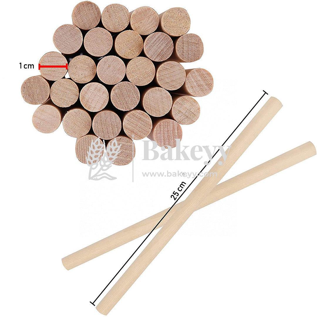 Bamboo Dowel | Wood Dowel | Wooden Stick | Pack of 8 | 10 inches - Bakeyy.com - India - Bamboo Dowel | Wood Dowel | Wooden Stick | Pack of 8 | 10 inches - Default Title