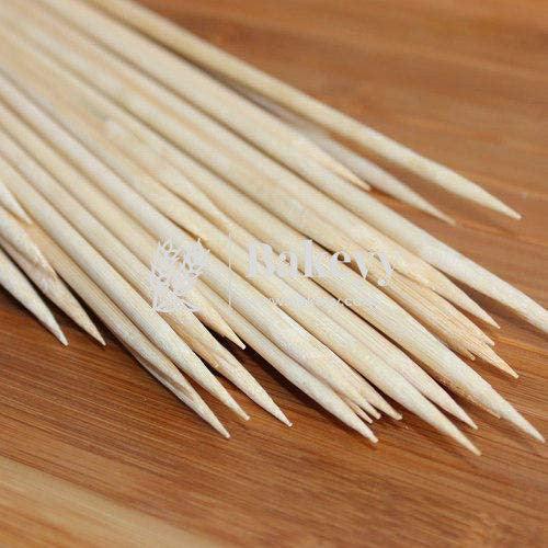 Bamboo Skewers | Pack Of 45 | Wood Skewer | Wooden Stick | 5mm - Bakeyy.com