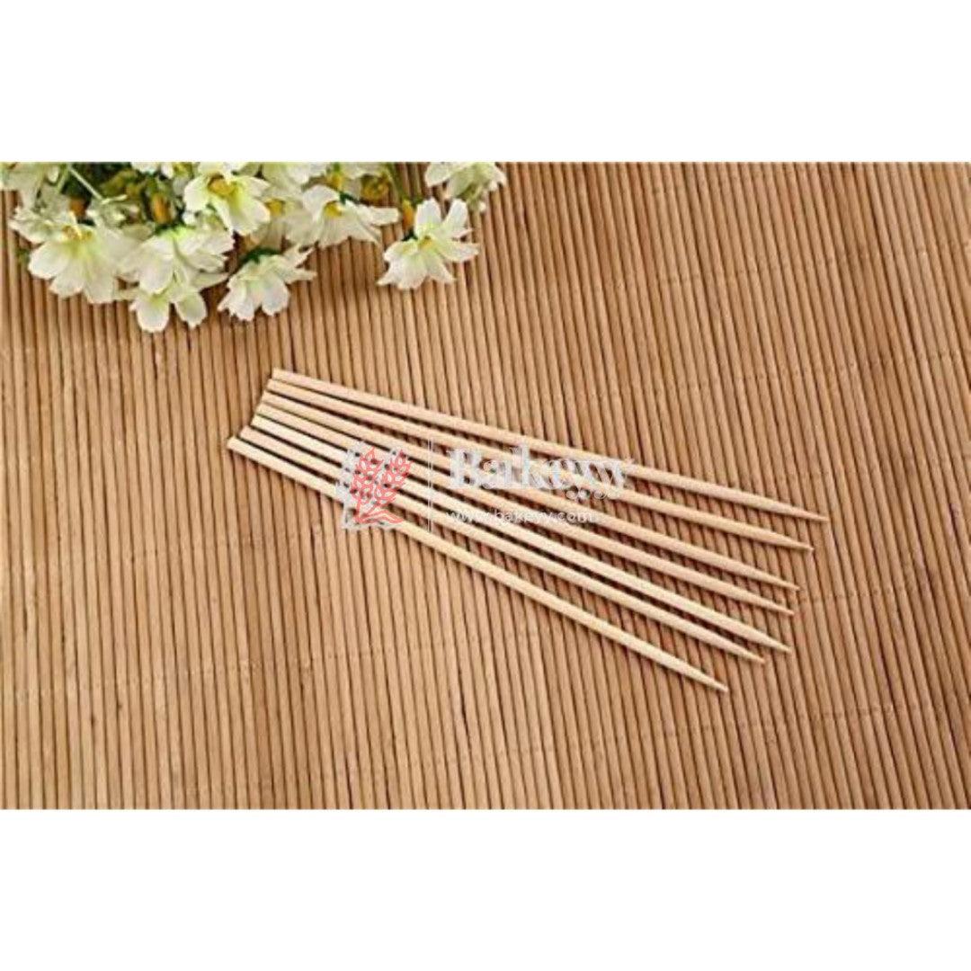 Bamboo Skewers | Pack of 70 | Wood Skewer | Wooden Stick | 2mm - Bakeyy.com - India - Bamboo Skewers | Pack of 70 | Wood Skewer | Wooden Stick | 2mm - 4 Inch