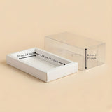 Bar Plum Cake Box with Transparent Cover | Clear Window Packaging | Pack of 50