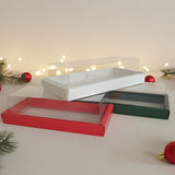 Bar Plum Cake Box with Transparent Cover | Clear Window Packaging | Pack of 50