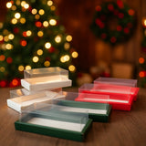 Bar Plum Cake Box with Transparent Cover | Clear Window Packaging | Pack of 50