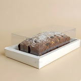 Bar Plum Cake Box with Transparent Cover | Clear Window Packaging | Pack of 50