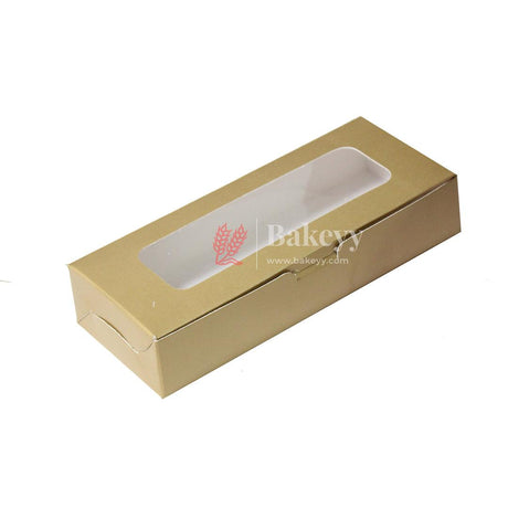 2 Brownie Box | Macron Box | Gold Color | With Window - Bakeyy.com - India - {{ variant.name }}