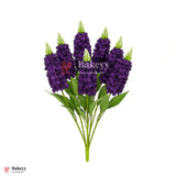 Artificial Delphinium Flower Bunch – 60cm | Deep Purple | Decorative Stick for Home & Events | Pack Of 1