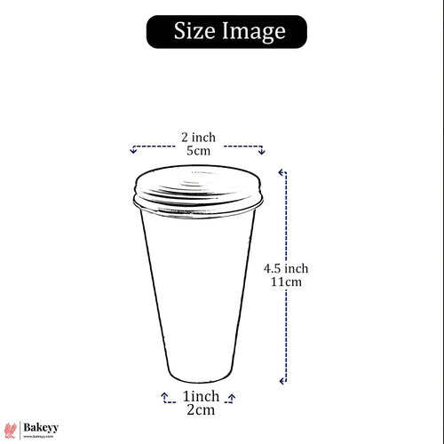 Aluminium Kulfi Mould with Lids – Traditional Cone Shape Kulfi Mould | 1 Piece