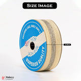 2.5cm Elastic White Net Ribbon with Silver Glitter Center | 9 Mtrs | Stretchable Decorative Craft Ribbon Roll for Gift Wrapping, Bouquets
