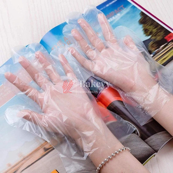 Biodegradable & 100% Compostable Disposable Hand Gloves | Natural Colour | (Pack Of 100) - Bakeyy.com