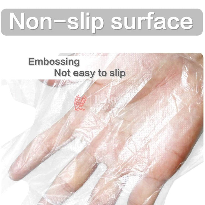 Biodegradable & 100% Compostable Disposable Hand Gloves | Natural Colour | (Pack Of 100) - Bakeyy.com