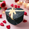 Heart-Shaped Gift Box with Marble Design and Golden Ribbon |White | Black |Pink |(Large) - Bakeyy.com - India - {{ variant.name }}