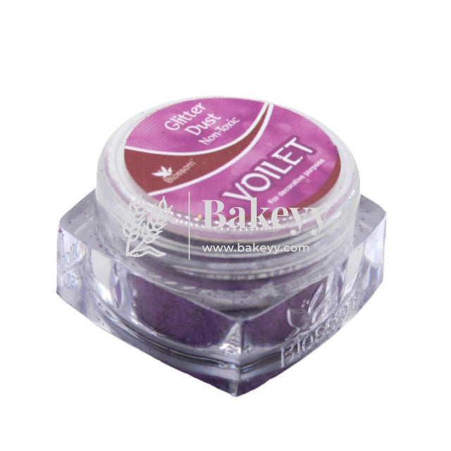 BLOSSOM Glitter dust, Non_Toxic Matte Finish Colour - Voilet, 4 gm - Bakeyy.com - India - BLOSSOM Glitter dust, Non_Toxic Matte Finish Colour - Voilet, 4 gm - Default Title