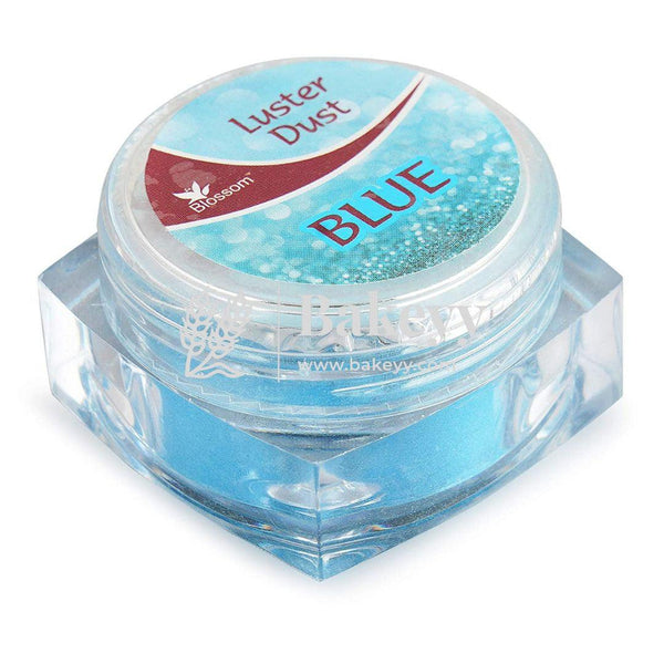 BLOSSOM Luster dust, Matte Finish Colour - Blue, 4 gm - Bakeyy.com