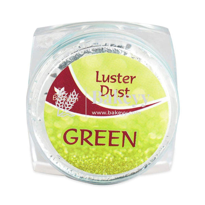BLOSSOM Luster dust, Matte Finish Colour - Green, 4 gm - Bakeyy.com