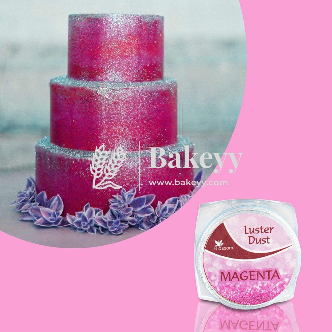 BLOSSOM Luster dust, Matte Finish Colour - Magenta, 4 gm - Bakeyy.com - India - BLOSSOM Luster dust, Matte Finish Colour - Magenta, 4 gm - Default Title