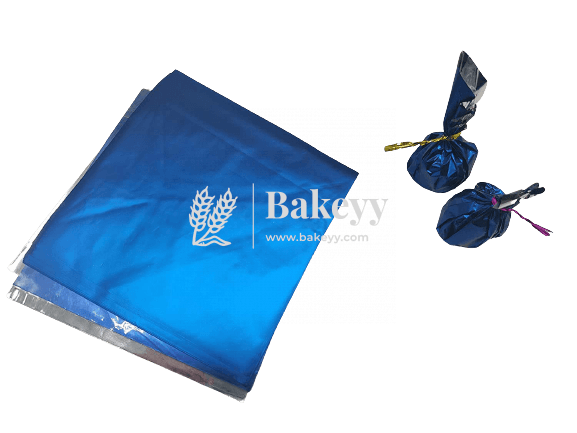 Blue Chocolate Wrapper |12x11.5cm Size | Matte Finish - Bakeyy.com