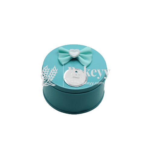 Blue Round Empty Decorative Tin Box | Gift Box | Chocolate Box | Sweet Box | Jewellery Box | Luxury Box - Bakeyy.com - India - Blue Round Empty Decorative Tin Box | Gift Box | Chocolate Box | Sweet Box | Jewellery Box | Luxury Box - Default Title
