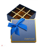 9 Cavity Hard Chocolate Box | Blue Colour